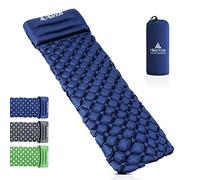 HIKENTURE Camping Isomat, Petite Taille d'emballage, isomat Gonflable, Ultra léger, Tapis de Couchage pour Camping, Voyage, extérieur, randonnée, Plage (Bleu foncé 2)
