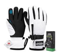 HIKENTURE Gants d'hiver pour homme et femme, gants de ski Thinsulate 3M, gants imperméables pour l'hiver chaud, coupe-vent, écran tactile, gants de snowboard pour ski, cyclisme, moto, course à pied,