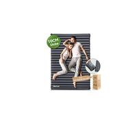 HIKENTURE Tapis de couchage gonflable pour 2 personnes, matelas de camping ultra léger, 10 cm, matelas pneumatique double, tapis de couchage avec sac à pompe, pour camping, extérieur, randonnée,