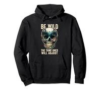 Hiker Be Wild The Tame Ones Will Adjust Camping Randonnée Sweat à Capuche