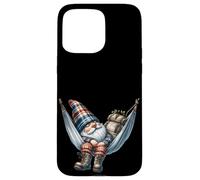 Hiker GNOME Grandpa in Large Outdoor Hammock for Camping Coque pour iPhone 15 Pro Max