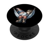 Hiker GNOME Grandpa in Large Outdoor Hammock for Camping PopSockets PopGrip Adhésif