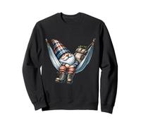 Hiker GNOME Grandpa in Large Outdoor Hammock for Camping Sweatshirt