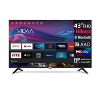 Hikers 43Z1 Téléviseur Smart TV - Écran 43 pouces Résolution FHD 1920*1080 Soutien Android Qualité Sonore Dolby Atmos - Noir