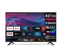 Hikers 43Z1 Téléviseur Smart TV - écran 43 pouces Résolution FHD 1920*1080 Soutien Android Qualité Sonore Dolby Atmos - Noir
