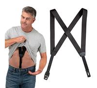 HIKERS Hidden Suspenders Jarretelles, Noir, L Homme