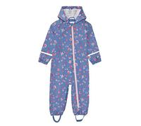 HIKIDS Imperméable Fille Tout-en-Un Léger Combinaison de Pluie Enfant Voyage Une Pièce Manteaux Imperméables Bébé Respirant Poncho Pluie Randonnée Unisexe Fleur Violet 18-24 mois