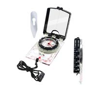 Hiking Compass, Luminous Mirror Tool, 4.53x2.56x0.98 inches Portable Navigation Device, Directional Gear for Boating Fishing Hunting Backpacking and Outdoor Exploration in Wilderness Areas