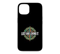 Hiking Compass Topography Lost and Loving It Coque pour iPhone 13