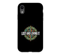 Hiking Compass Topography Lost and Loving It Coque pour iPhone XR