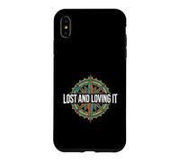 Hiking Compass Topography Lost and Loving It Coque pour iPhone XS Max