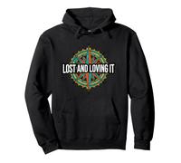 Hiking Compass Topography Lost and Loving It Sweat à Capuche