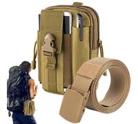 Hiking Fanny Pack, Outdoor Waist Belt Bag, Phone Case Wallet Pouch, Large Capacity Oxford, 6.89x4.72x2.36 inches Belt Gadget Pocket for Smartphone Tools Travel Accessories Gear