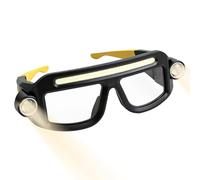 Hiking Headlamp - LED Waterproof Rechargeable with Glasses, Comfortable Head Light with Motion Sensor Induction, Ultra-Wide Beam Flashlight, Anti-Glare Eye Protection for Outdoor Night Cycling