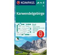 Hiking Map 26 Karwendel Mountains 1:50,000: 5-in-1 hiking map with activity guide, 1:25000 scale maps and panorama, including offline map