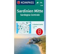 Hiking Map Set 2498 Central Sardinia / Sardegna Centrale (4 maps) 1:50,000: Including map for offline use in the KOMPASS app. Cycling.