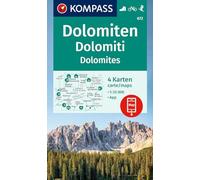 Hiking Map Set 672 Dolomites (4 maps) 1:35,000: Includes map for offline use in the KOMPASS app. Cycling. Ski touring.