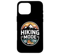 Hiking Mode on Randonnée Humour Aventure Coque pour iPhone 16 Pro Max