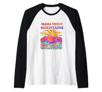 Hiking Mom Gift for Outdoor Adventures Moms and Nature Lover Manche Raglan