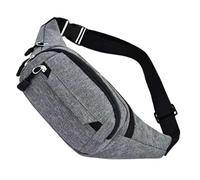 Hiking Waist Bag - Waterproof Travel Bum Fanny Pack, Fashion Casual Running Belt | Lightweight Bum Bag For Dog Walking, Shopping, Outdoor Camping, Sports Travel Accessory, Everyday Essentials, Gris