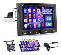 Hikity 1G+32G Autoradio Android pour for Peugeot 3008 5008 Citroen Partner Berlingo 2010-2016 Mirror Link, 7'' Écran Tactile Poste Radio avec Bluetooth WiFi GPS FM EQ SWC MIC Caméra