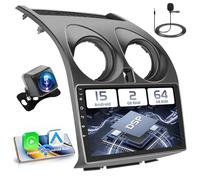 Hikity 2+64GB Android 15 Autoradio pour Nissan Qashqai J10 2006-2016 Radio Carplay Android Auto, IPS Écran Tactile 9 Pouces Poste Radio Voiture avec Caméra de Recul, Bluetooth Stéréo, GPS, WiFi, DSP