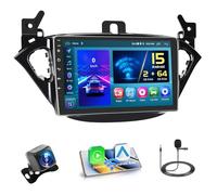 Hikity 2+64GB Android 15 Autoradio pour Opel Corsa 2015-2019/Opel Adam 2013-2016 Radio Carplay Android Auto sans Fil Poste Radio Voiture Écran Tactile 9" Bluetooth Stéréo WiFi Navi FM RDS EQ SWC GPS