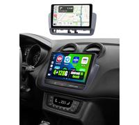 Hikity 4+128G 9" Autoradio Incell pour Seat Ibiza 2012-2015 sous Android 15 | CarPlay sans fil Android Auto Écran Incell Sortie vidéo Écran partagé FM/RDS Égaliseur EQ BT GPS Caméra de recul Microphone