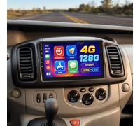 Hikity 4+128G Autoradio pour Renault Trafic, Opel Vivaro, Nissan Primastar, Autoradio Écran Tactile de 10" avec CarPlay sans Fil Android Auto Bluetooth Navi GPS WiFi EQ Double USB et Caméra de Recul