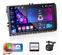 Hikity 4+64G Autoradio Bluetooth pour VW Passat Golf 5 6 Jetta T5 EOS Polo Touran Seat Sharan sans Fil Carplay Android Auto, 9 Pouces Poste Android Radio Voiture avec WiFi GPS FM RDS 32EQ DSP Caméra