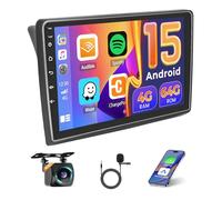 Hikity 4+64GB Autoradio Android 15 pour Renault Trafic II 2001-2010 | Opel Vivaro 2006-2010/Nissan Primastar 2006-2014 avec 10''écran, Carplay Android Auto Radio FM/RDS BT GPS WiFi+ CAM + MIC
