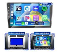 Hikity 4G+64G Autoradio Android 15 pour Peugeot 407 2004-2008 avec écran Tactile de 9 Pouces, Radio 2 DIN avec sans Fil Carplay Android Auto Radio FM/RDS BT GPS WiFi SWC Mirror Link+ Caméra + MIC