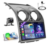 Hikity 8 Core 4+64GB Android 13 Autoradio pour Nissan Qashqai J10 (2006-2013) Carplay Android Auto sans Fil Écran Tactile 9" Poste Radio Voiture, Bluetooth GPS WiFi HiFi FM RDS SWC USB+Caméra de Recul