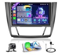 Hikity [8 Core 4+64GB] Android 15 Autoradio Carplay Android Auto Sans Fil pour BMW 1 Series E81 E82 E87 E88 2008-2012 Radio IPS Écran Tactile 9” Bluetooth Stéréo Mirror Link GPS WiFi SWC FM RDS DSP EQ