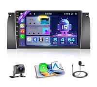 HIkity [8 Core 4+64GB] Android 15 Autoradio, Carplay Android Auto sans Fil, pour BMW E39 E53 M5 X5 1996-2007 Radio, Hikity Écran Tactile 9’’ Bluetooth Stéréo Mirror Link GPS WiFi SWC USB