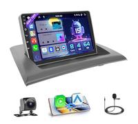 Hikity [8 Core 4+64GB] Android 15 Autoradio, Carplay Android Auto sans Fil, pour BMW X3 E83 2004-2010 Radio, Poste Radio Voiture Écran Tactile 9'', Bluetooth Mirror Link Stéréo WiFi GPS FM RDS USB