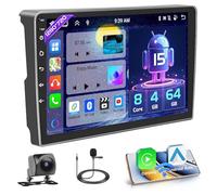 Hikity [8 Core 4+64GB] Android 15 Autoradio Carplay Android Auto Sans Fil pour Citroen Berlingo 2015-2018/Peugeot Partner 2008-2019 Radio Écran Tactile 9” Bluetooth Stéréo Mirror Link GPS WiFi SWC USB