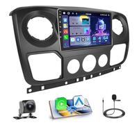 Hikity [8 Core 4+64GB] Android 15 Autoradio, Carplay Android Auto sans Fil, pour Opel Movano 2 Renault Master 3 Nissan NV400 Radio, Hikity Écran Tactile 10’’ Bluetooth Stéréo Mirror Link GPS WiFi FM