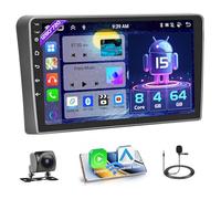 Hikity [8 Core 4+64GB] Android 15 Autoradio pour Audi A3 2008-2012 Radio, Carplay Android Auto sans Fil, Écran Tactile 9" Poste Radio Voiture, Bluetooth GPS Navi WiFi FM RDS SWC USB+Caméra de Recul