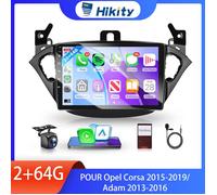 Hikity 9"" Android pour Opel Corsa 2015-2019/Adam 2013-2016 - CarPlay/Android Auto Sans Fil, GPS, WiFi, BT, EQ, FM/RDS