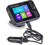 Hikity Adaptateur Radio Dab/Dab+, écran Dab Portable de 2,4" avec émetteur FM Mains Libres Bluetooth, Récepteur Dab Numérique, Support TF/pour Autoradios et Autres Radios FM Domestiques