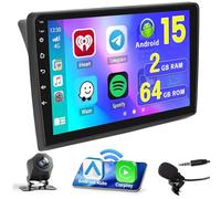 Hikity Android 15 2G+64G Autoradio Carplay pour Renault Trafic II 2001-2010 | Opel Vivaro 2006-2010/Nissan Primastar 2006-2014 aves 10'' Écran,Carplay Android Auto, Bluetooth/WiFi/FM/RDS/GPS+CAM+MIC