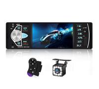Hikity Autoradio 1 Din AVCE Écran de 4,1 Pouces Auto Radio Bluetooth Lecteur MP5 Poste Radio 1din avec Mains Libres Bluetooth FM USB AUX TF Commandes au Volant Caméra de Recul