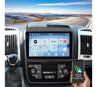 Hikity Autoradio Android 4+64G pour Fiat DUCATO 2010/Citroen Jumper/Peugeot Boxer, Écran Incell 9" avec Wireless CarPlay Android Auto Bluetooth Navi GPS WiFi EQ Dual-USB Caméra de Recul