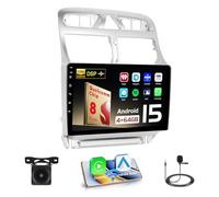 Hikity Qualcomm Snapdragon 8 Core 4+64G Android 15 Autoradio pour Peugeot 307 2007-2013 Wireless CarPlay Android Auto IPS Écran 9 Pouces BT5.1/Dissipation Thermique/GPS WiFi FM RDS SWC DSP