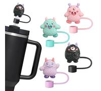 Hikkcos Capuchon de paille d'Halloween pour tasse Stanley Monster Stanley - 10 mm - Jolie paille Stanley - Accessoires compatibles avec bouteille d'eau Stanley