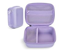 Hikkon Etui pour Appareil Photo Adapté pour CAMCLID/HiMont/ASTGMI/Dylanto/GREENKINDER/Gofunly Appareil Photo Instantané Enfant, Étui Résistant aux Chocs avec Dragonne - étui Uniquement(Pourpre)