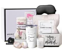 HIKLASY Lot de 12 cadeaux d'anniversaire pour femme, maman, cadeau de soins personnels, cadeau de fête des mères, cadeau de fête des mères, panier de spa, cadeaux pour
