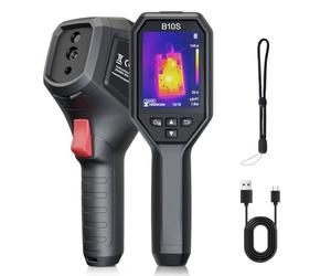 HIKMICRO B10S Caméra thermique 256 x 192 Résolution IR avec caméra visuelle 2MP, Caméra d'imagerie thermique pour l'inspection des maisons, 25 Hz, LCD 3.2" 640 × 480 Résolution, IP54, -20°C~550°C