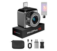 HIKMICRO Mini2Plus V2 Caméra Thermique - iOS/Android, imagerie Thermique Infrarouge avec résolution IR 256x192, SuperIR 512x384, Mise au Point Manuelle, 25Hz, USB-C/Lightning (supporte iPhone 15/16)